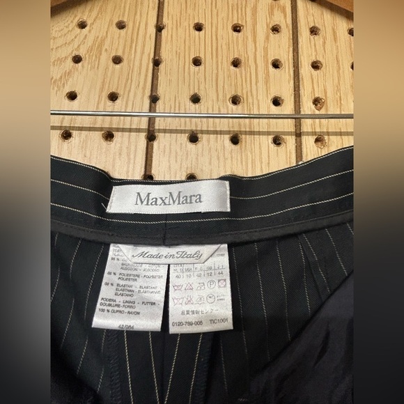 MaxMara Black Stripe Trousers - Picture 4 of 6